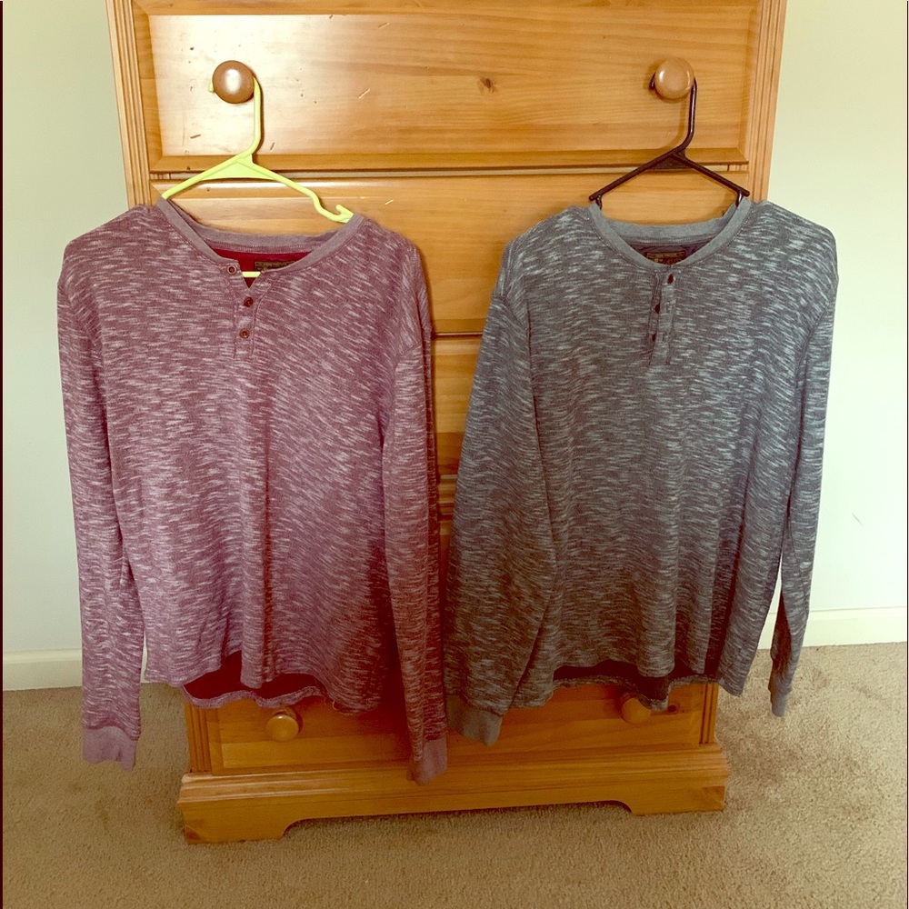 Long sleeve shirts.